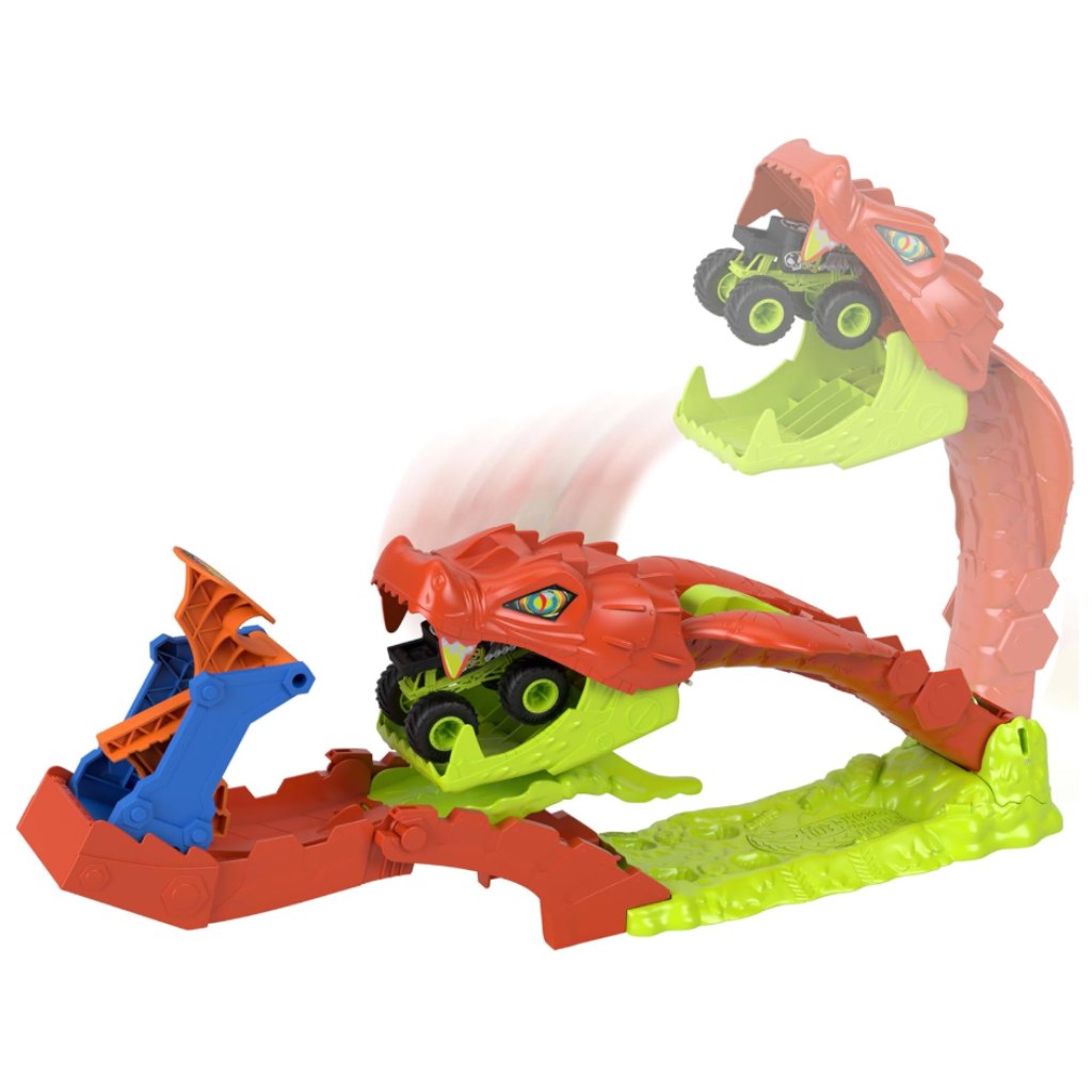 Hot Wheels Monster Trucks: Sada s hadím útokom – Mattel kép 3