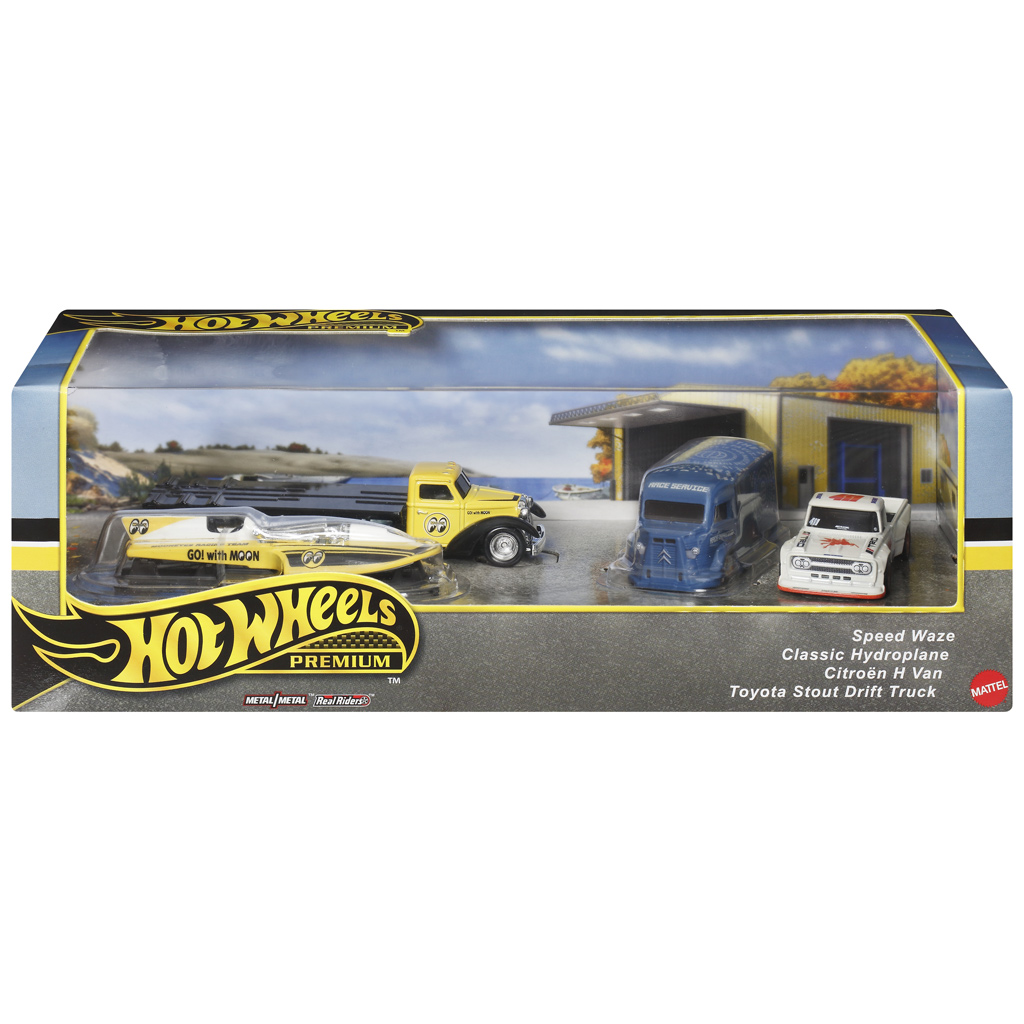 Hot Wheels: Prémium Vintage race team kisautó 4db-os csomag - Mattel kép 1