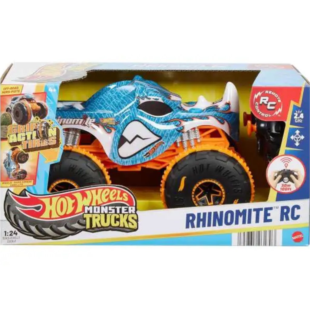 Hot Wheels: RC Rhinomite diaľkovo ovládané auto 1:24 - Mattel