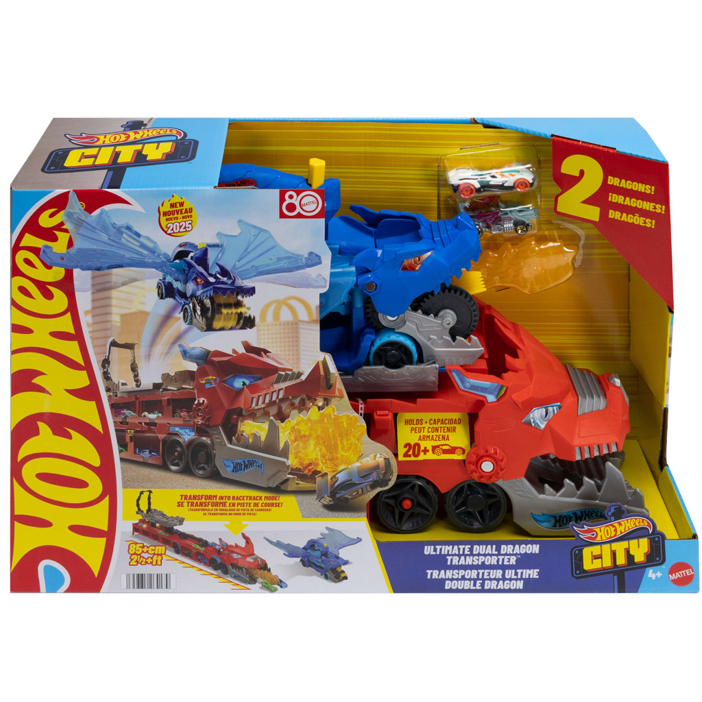 Hot Wheels City: Drakovoz autotransportér - Mattel