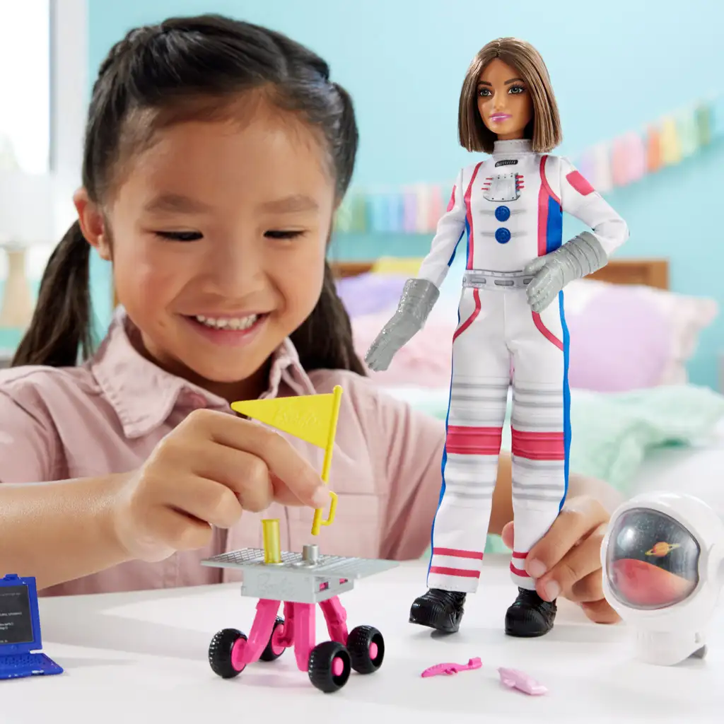 Barbie: Sada hračiek na 65. výročie kariéry - Bábika astronautka s príslušenstvom - Mattel kép 5