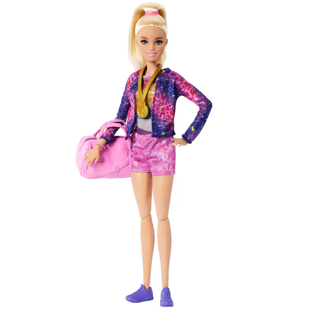 Barbie: Súprava gymnastická bábika s doplnkami - Mattel kép 7