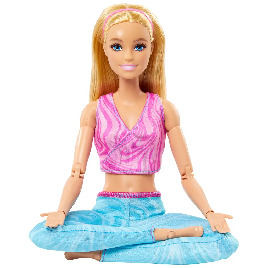 Barbie: Ohybná joga bábika so svetlými vlasmi - Mattel kép 4