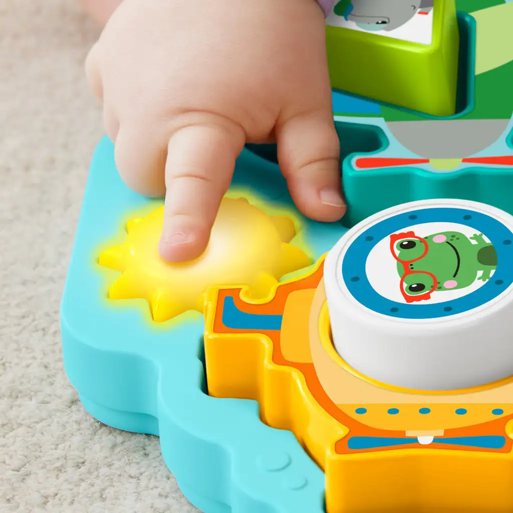 Fisher-Price: Hračka pre bábätká s tvarmi a vozidlami - Mattel kép 4