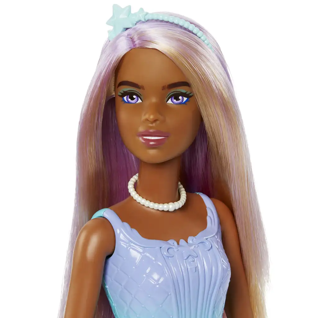 Barbie Dreamtopia: Princezná bábika v modro-fialových šatách s motýľmi - Mattel kép 3