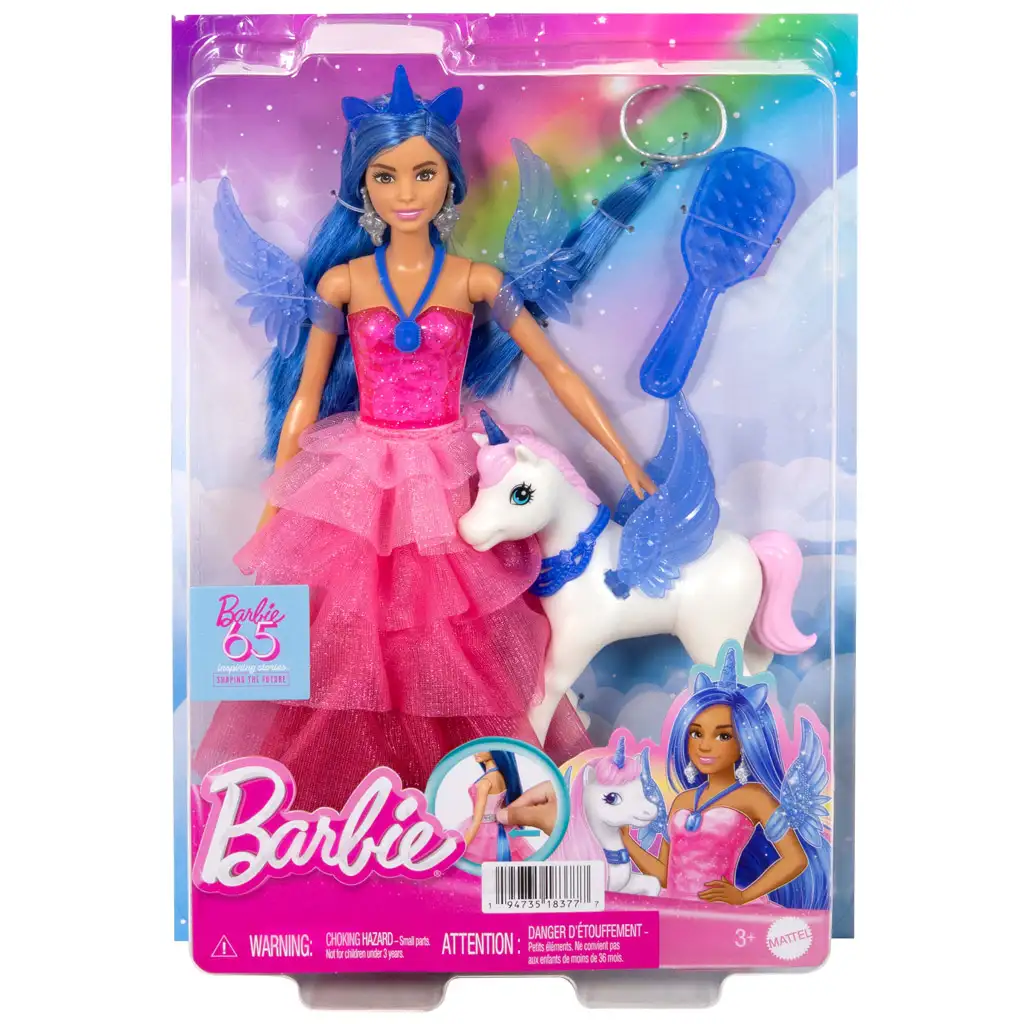 Barbie: Princezná s zafírovým pegasom bábika s doplnkami - Mattel kép 7