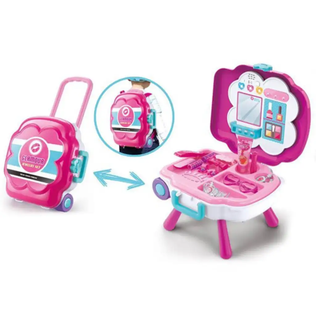 Hudobný glamour prenosný set krásy