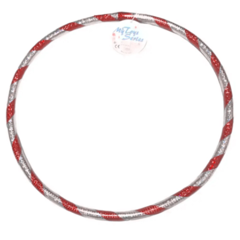 Hula hoop kruh 37 cm vo fialovo-striebornej farbe