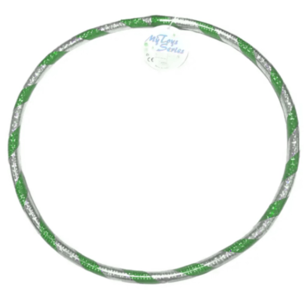 Hula hoop kruh 37 cm vo fialovo-striebornej farbe kép 2