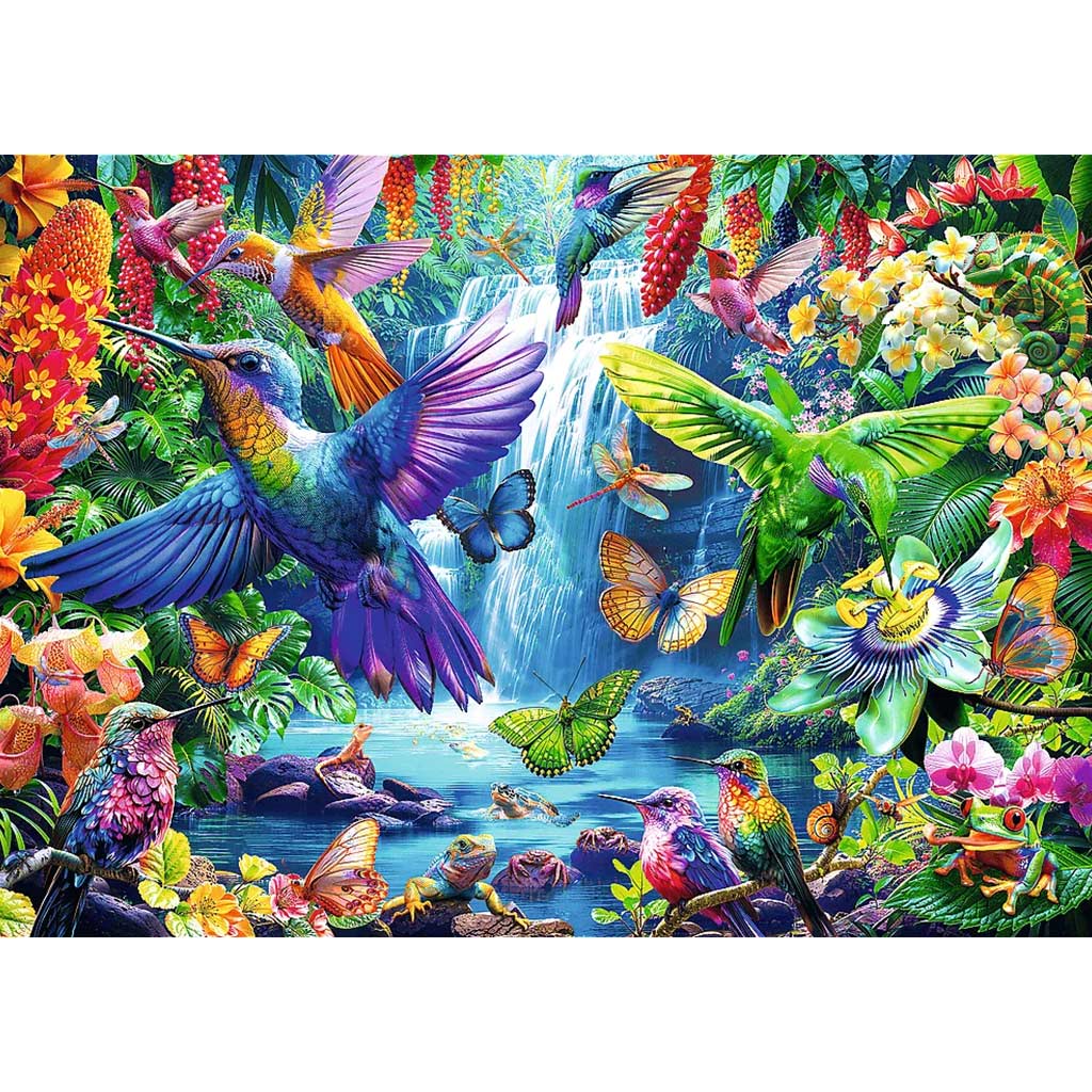 Kolibríky v džungli 1000-dielne puzzle - Trefl kép 2