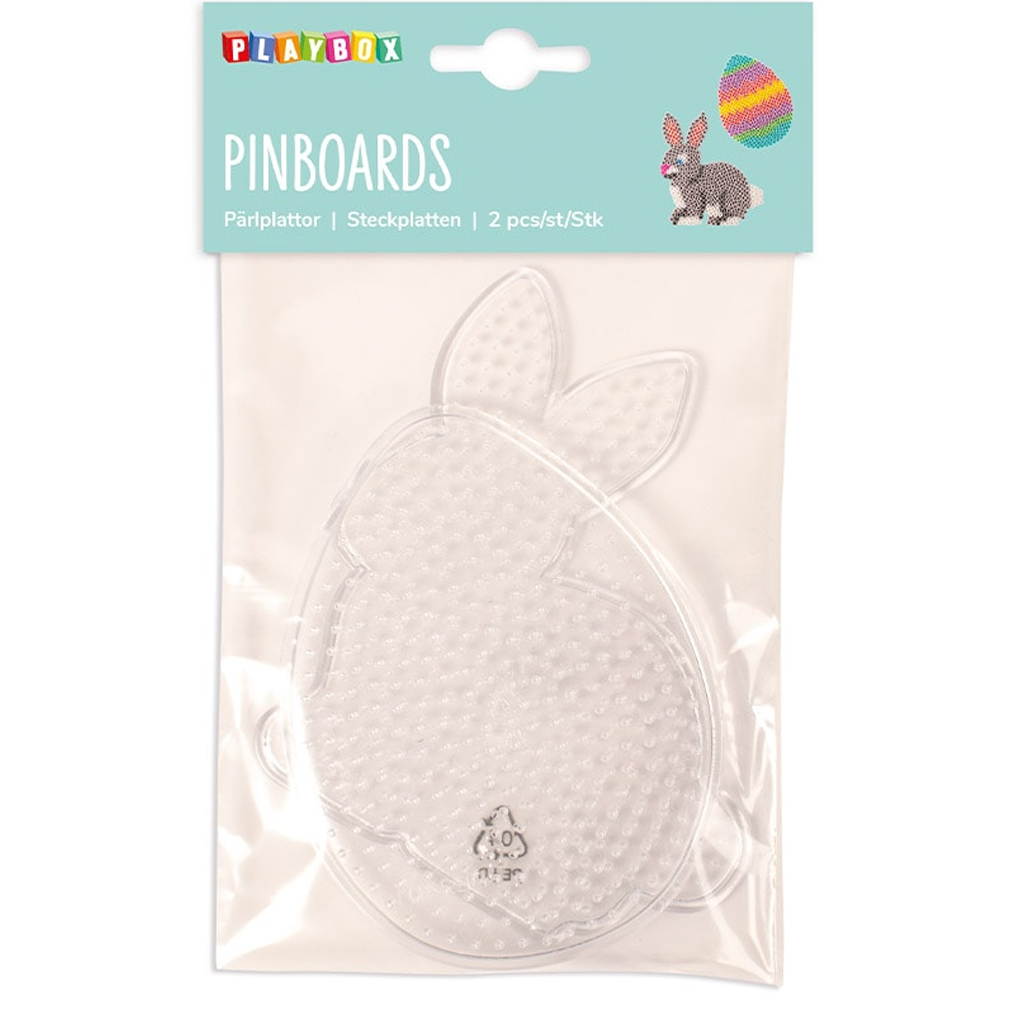 PlayBox: Veľkonočná podložka – balenie pre 5 mm MIDI koráliky na žehlenie, 2 ks