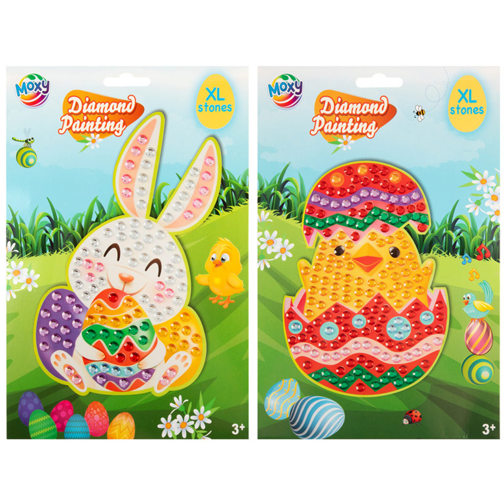 Veľkonočná mozaika z diamantových kamienkov v dvoch variantoch, 1 ks