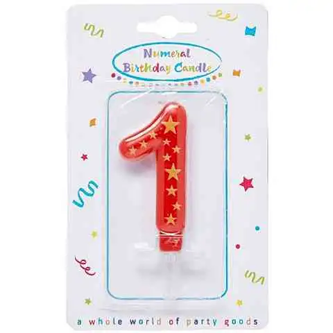 Hviezdicová sviečka číslo 1