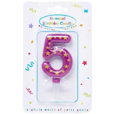 Hviezdicová sviečka číslo 5