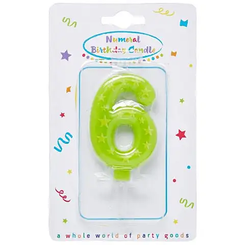 Hviezdicová sviečka číslo 6