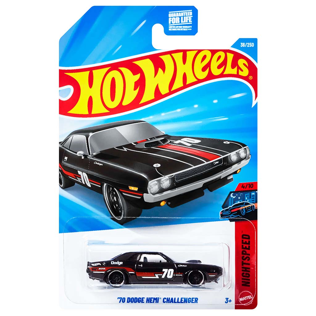 Hot Wheels: 70 Dodge Hemi Challenger kisautó 1/64 - Mattel kép 1