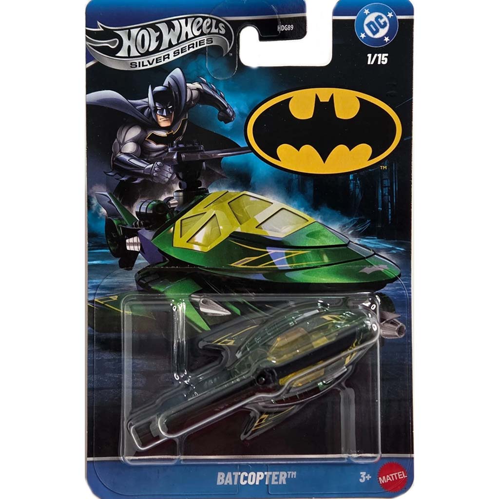 Hot Wheels Batman: Batcopter vozidlo 1/64 - Mattel