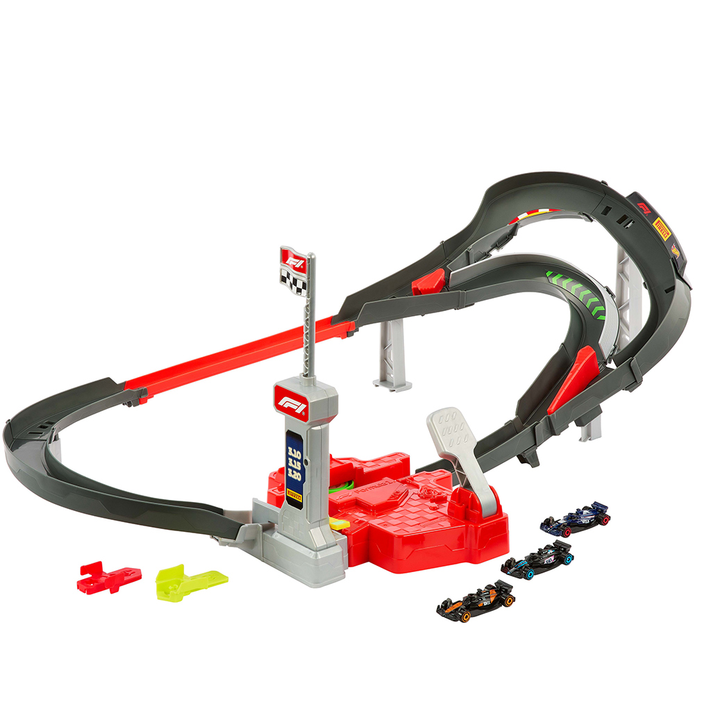 Hot Wheels: Sada pretekárskej dráhy Formuly 1 – Mattel kép 2