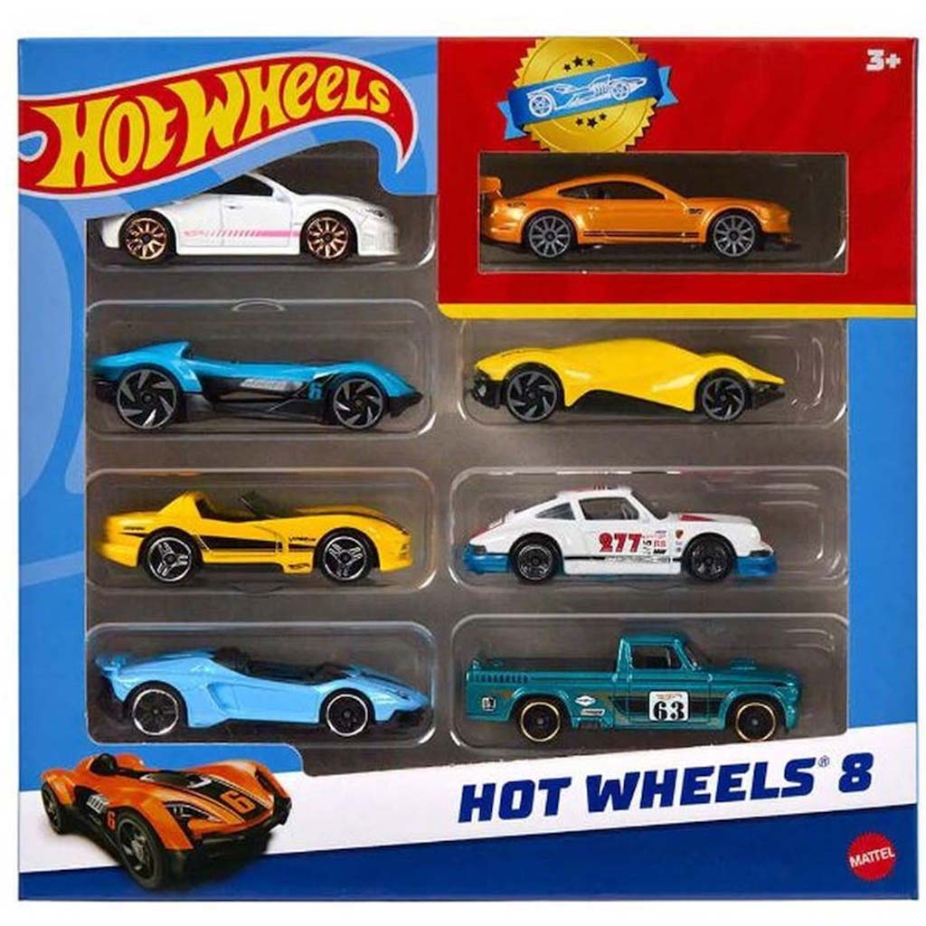 Hot Wheels autíčka 8-kusový balík - Mattel