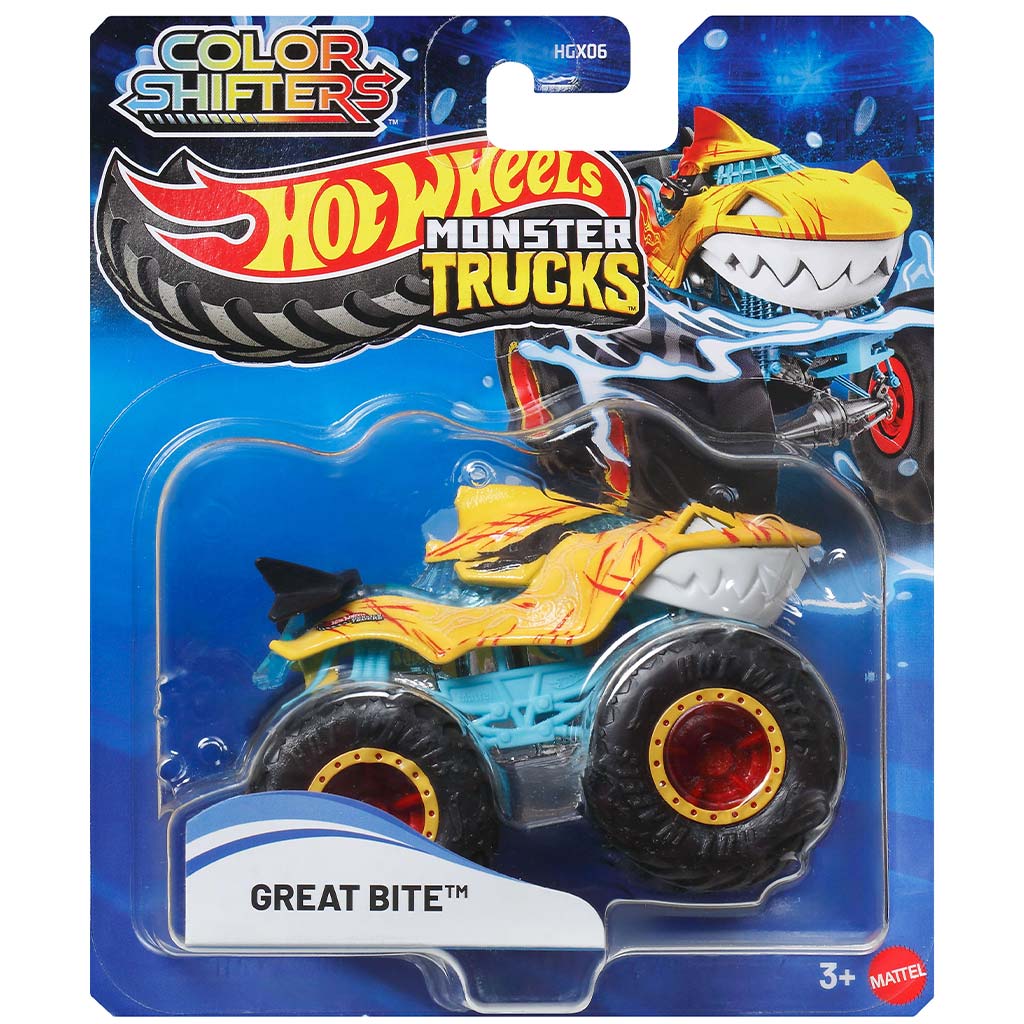Hot Wheels Monster Truck: Great Bite menič farieb autíčko 1/64 - Mattel