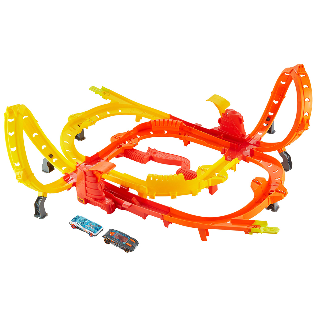 Hot Wheels: Blast Launch Face-Off zrážková pretekárska dráha - Mattel kép 3