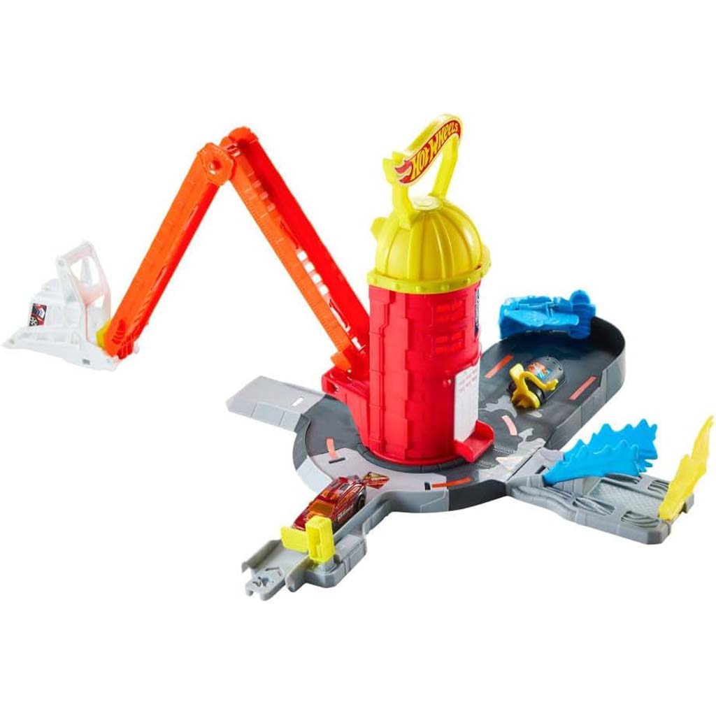 Hot Wheels: Požiarnická veža dráhová súprava - Mattel kép 3