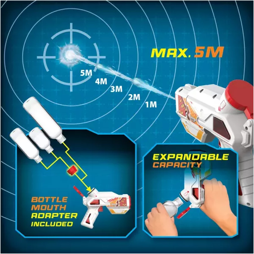 Silverlit: Hydro M.A.D mini elektrická vodná pištoľ - Biela kép 4