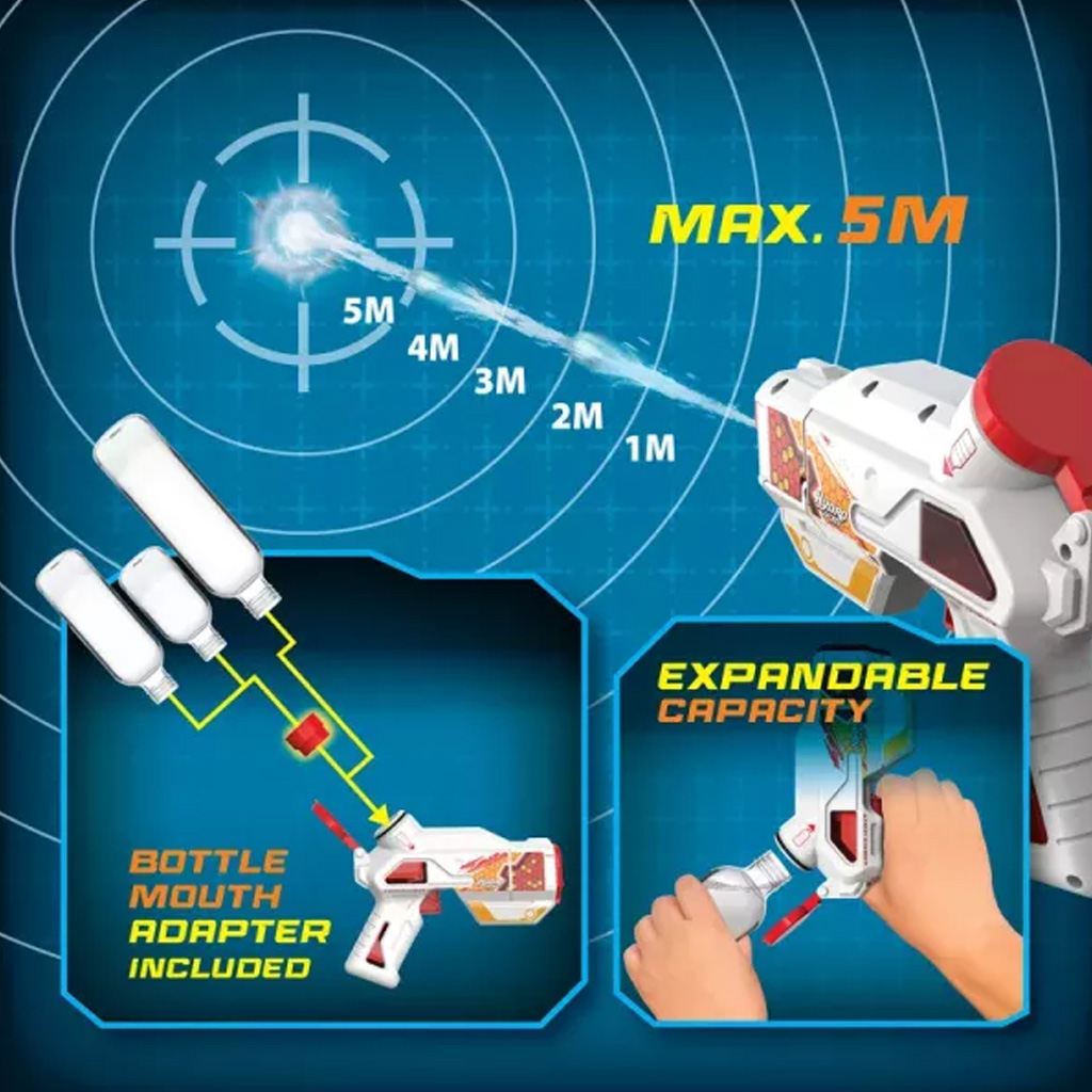 Silverlit: Hydro M.A.D mini elektrická vodná pištoľ - Modrá kép 4