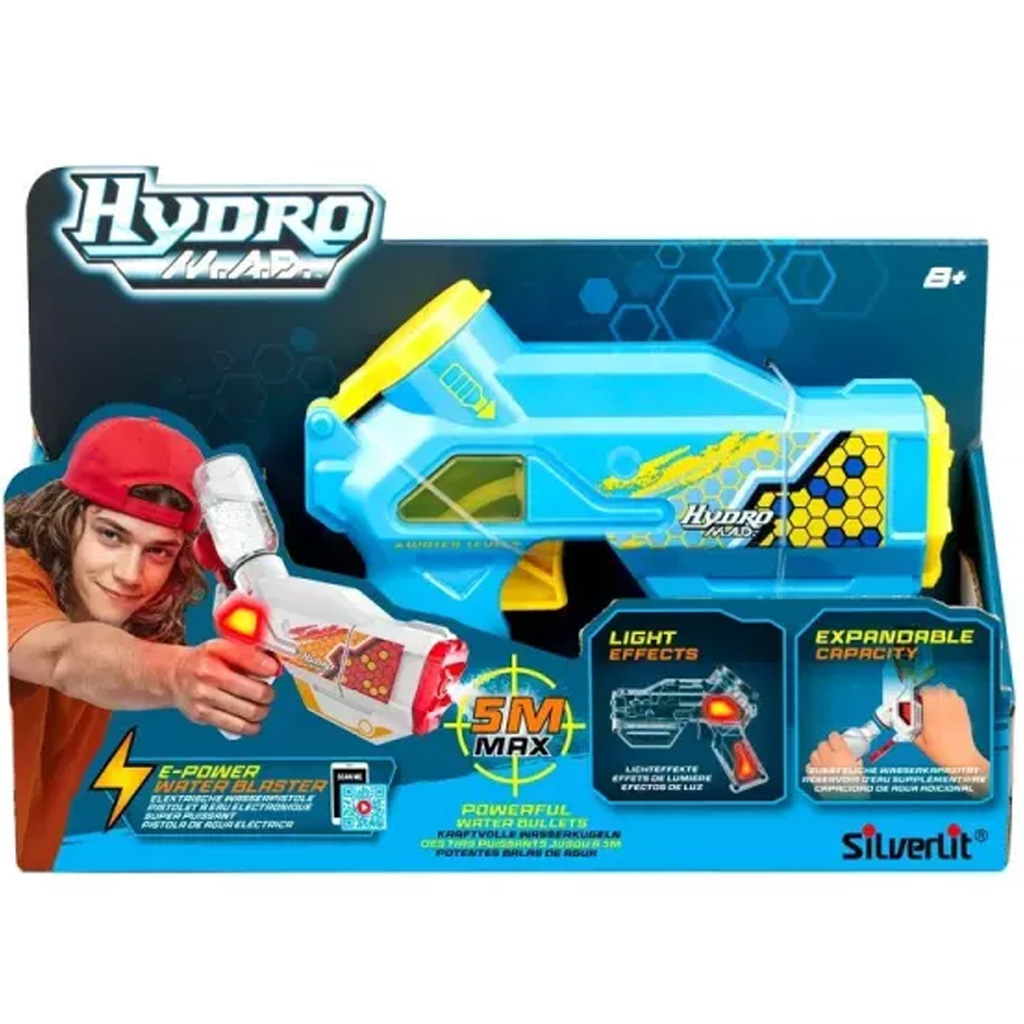 Silverlit: Hydro M.A.D mini elektrická vodná pištoľ - Modrá