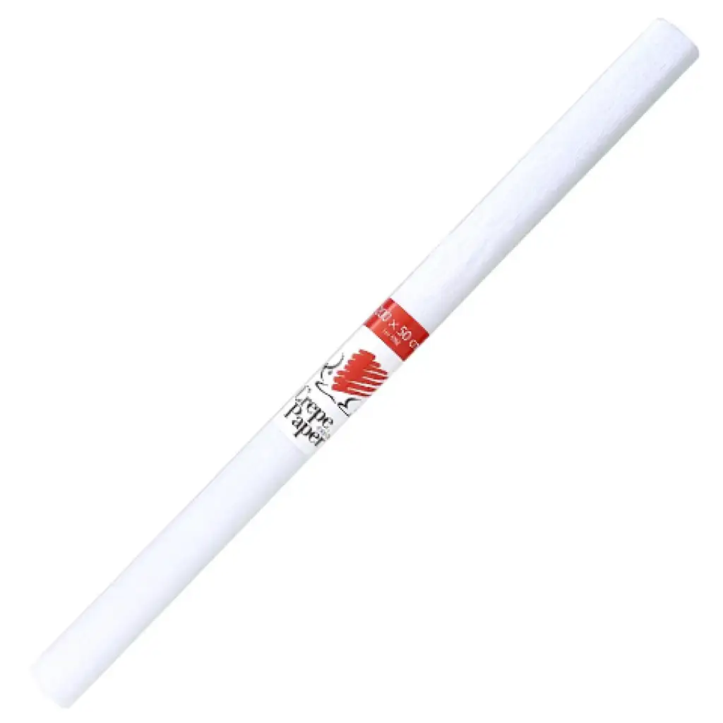 ICO: Biely krepový papier 200x50cm