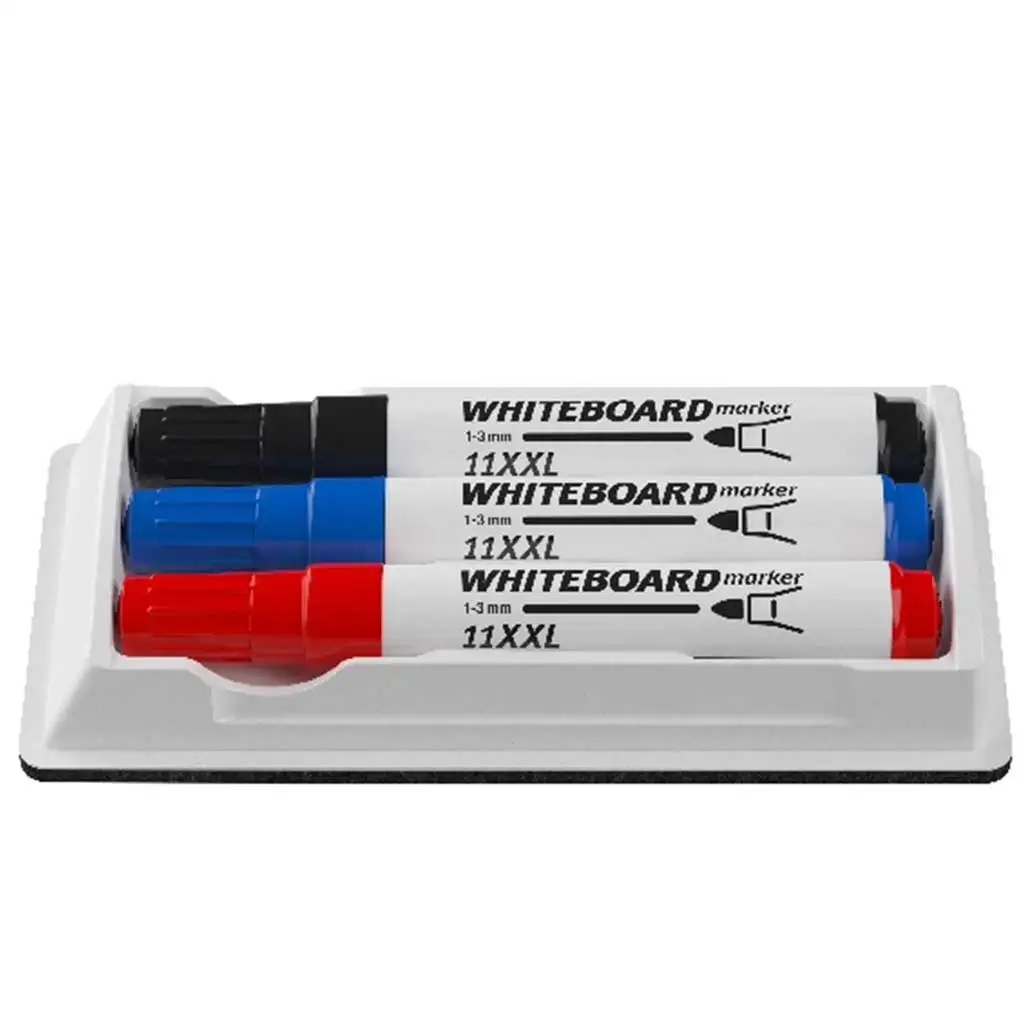 ICO: WhiteBoard magnetická stierka + 3 ks 11XXL tabuľových fixiek