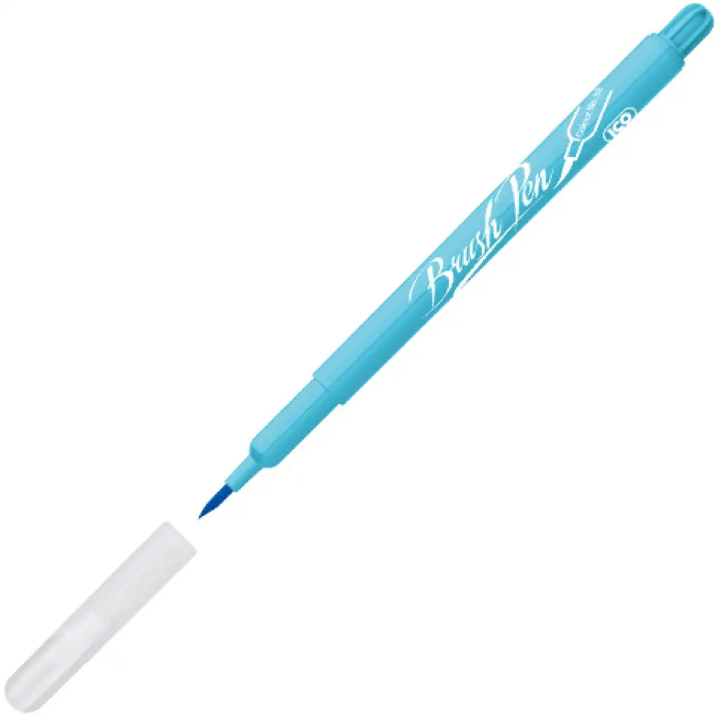 ICO: Fixka štetcová - tyrkysová (brush pen)
