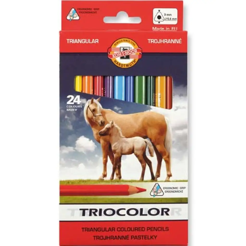 ICO: Koh-I-Noor 3144 Triocolor farebné ceruzky 24 ks