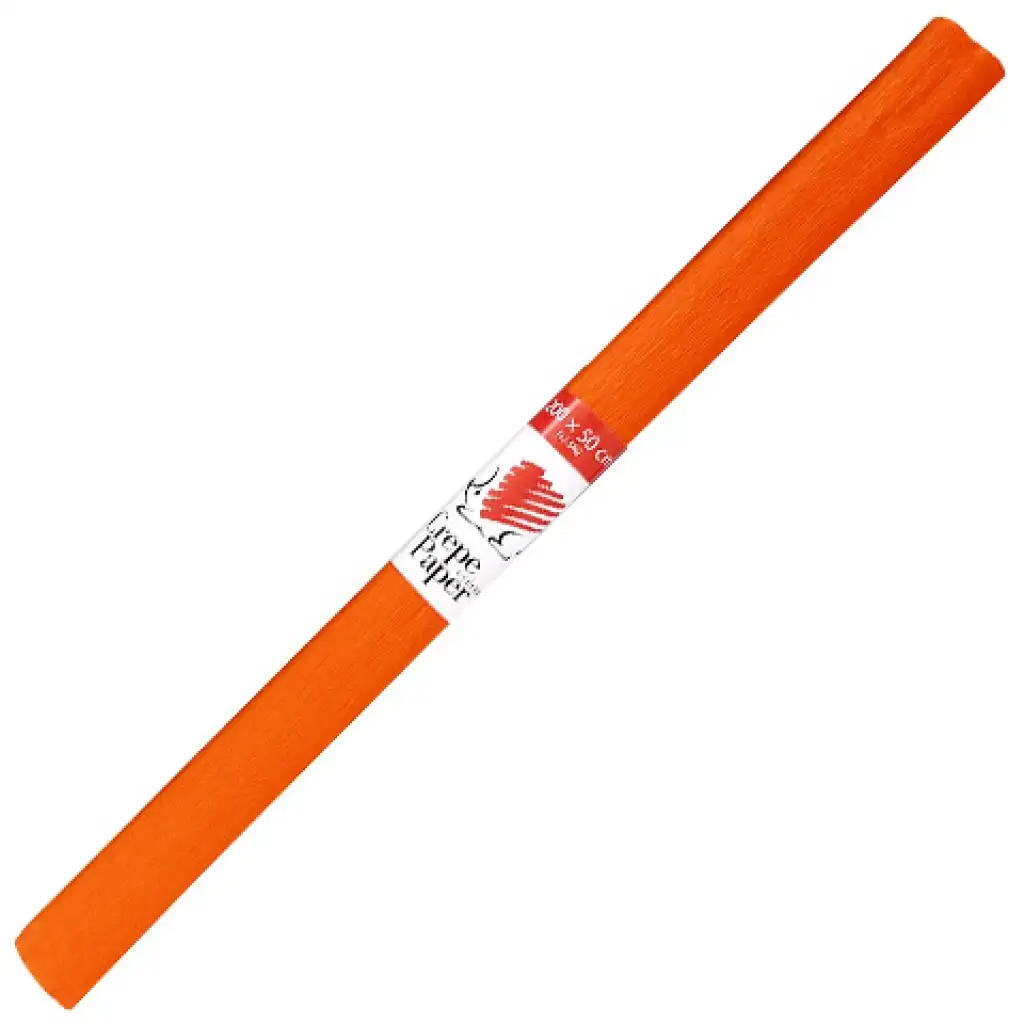 ICO: Krepový papier v oranžovej farbe 200x50cm