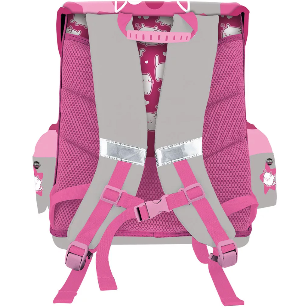 ICO: Lizzysuli Kittok stars cicás ergonomikus iskolatáska, hátizsák 39x35x24 cm kép 2