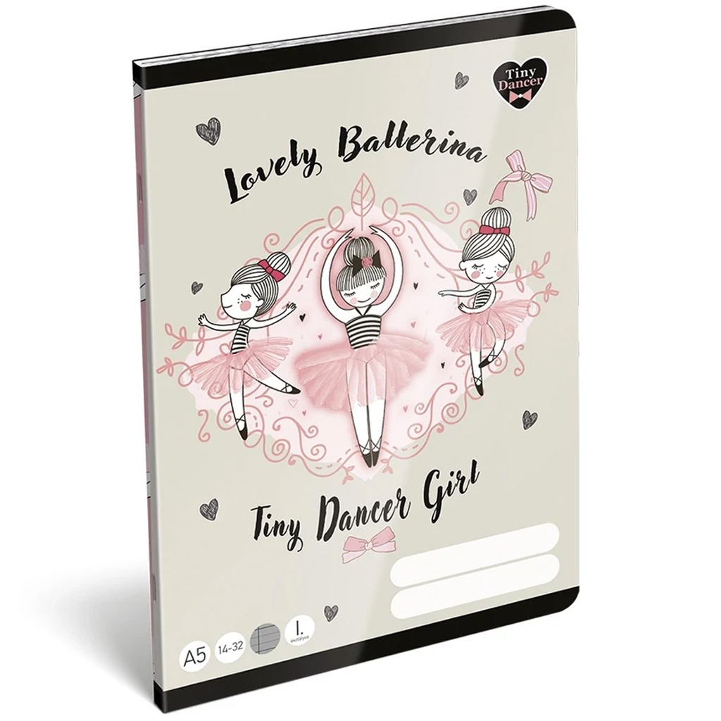ICO: Lizzysuli Tiny Dancer Ballerina 1. osztályos vonalas füzet A/5 14-32 kép 1