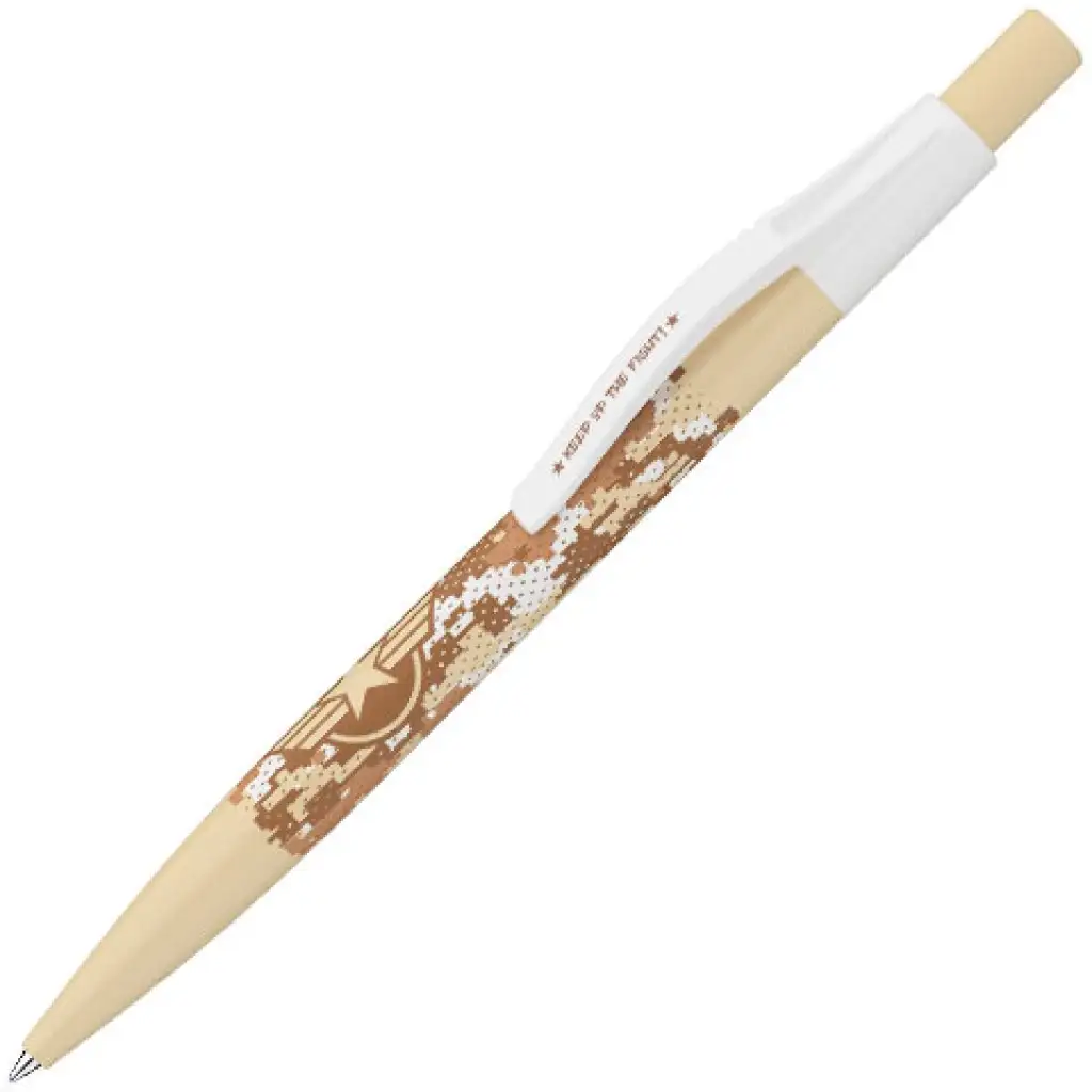 ICO: Military guľôčkové pero vo svetlohnedej farbe 0,8mm