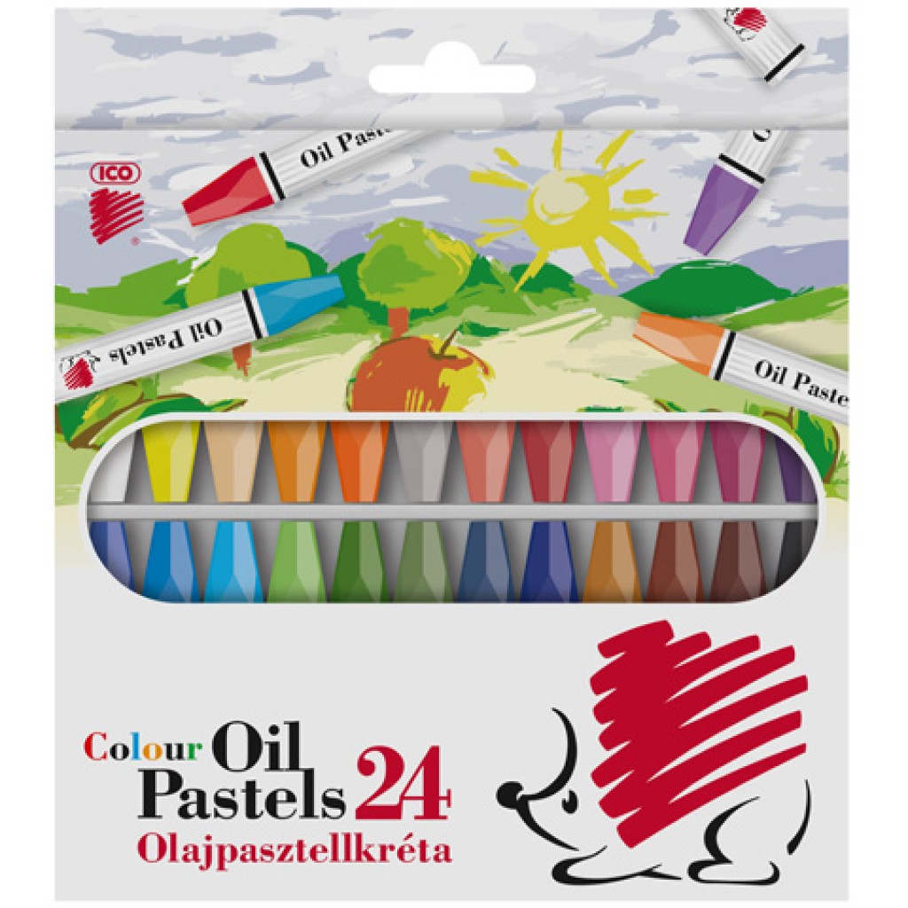 ICO: Olejové pastelky-kriedy 24 dielny set