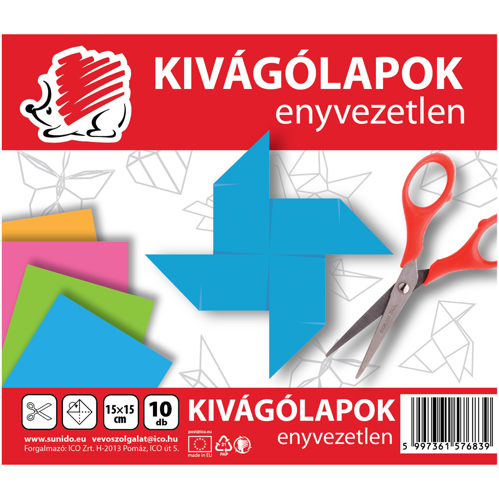 ICO: SÜNI enyvezetlen kivágólap 15x15cm 10lap kép 1