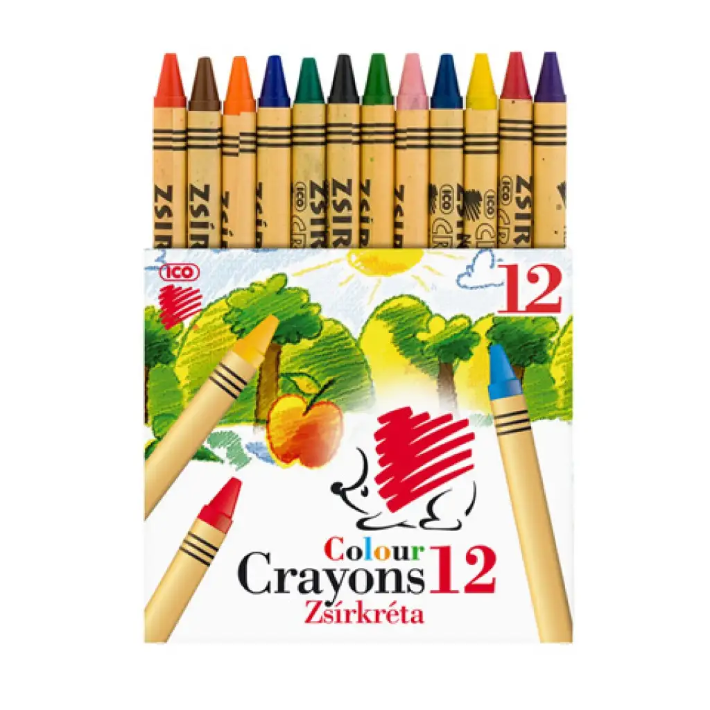 ICO: Voskovky Ježko, 12farieb/bal