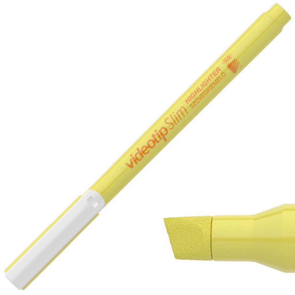 ICO: Videotip Slim pastelovo-žltý zvýrazňovač