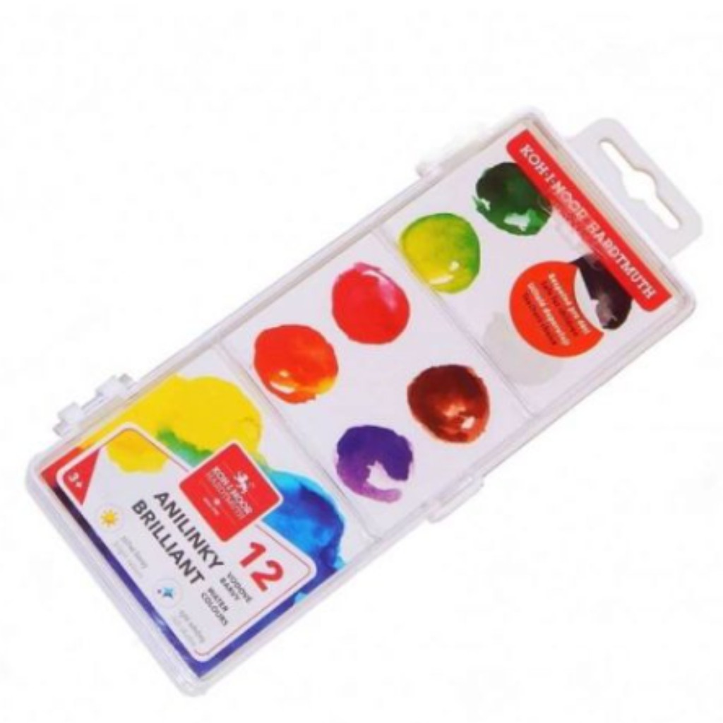 ICO: Vodové farby Anilinky Koh-I-Noor 12 farieb