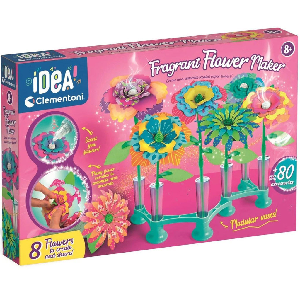 Idea! Voňavé kytice, sada na výrobu kvetov - Clementoni