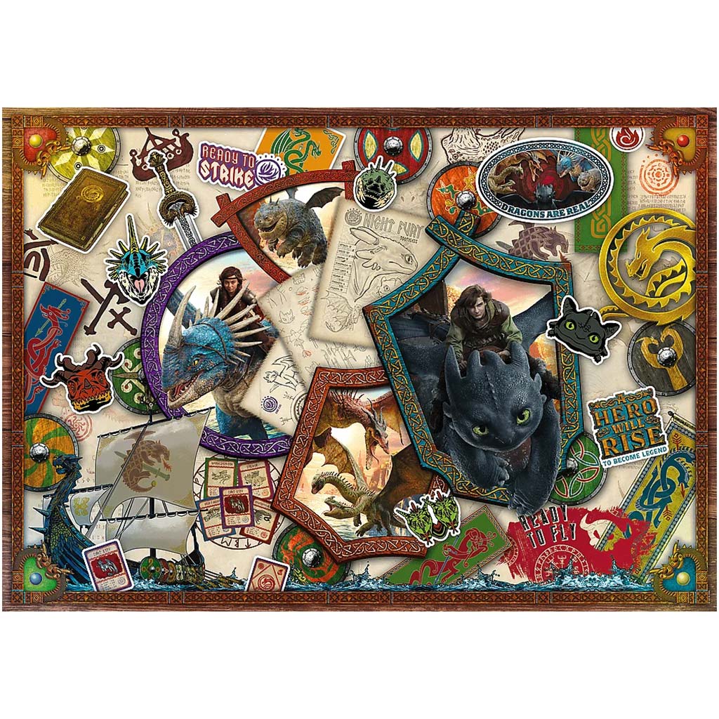 Ako si vycvičiť draka 1000-dielne prémiové puzzle - Trefl kép 2