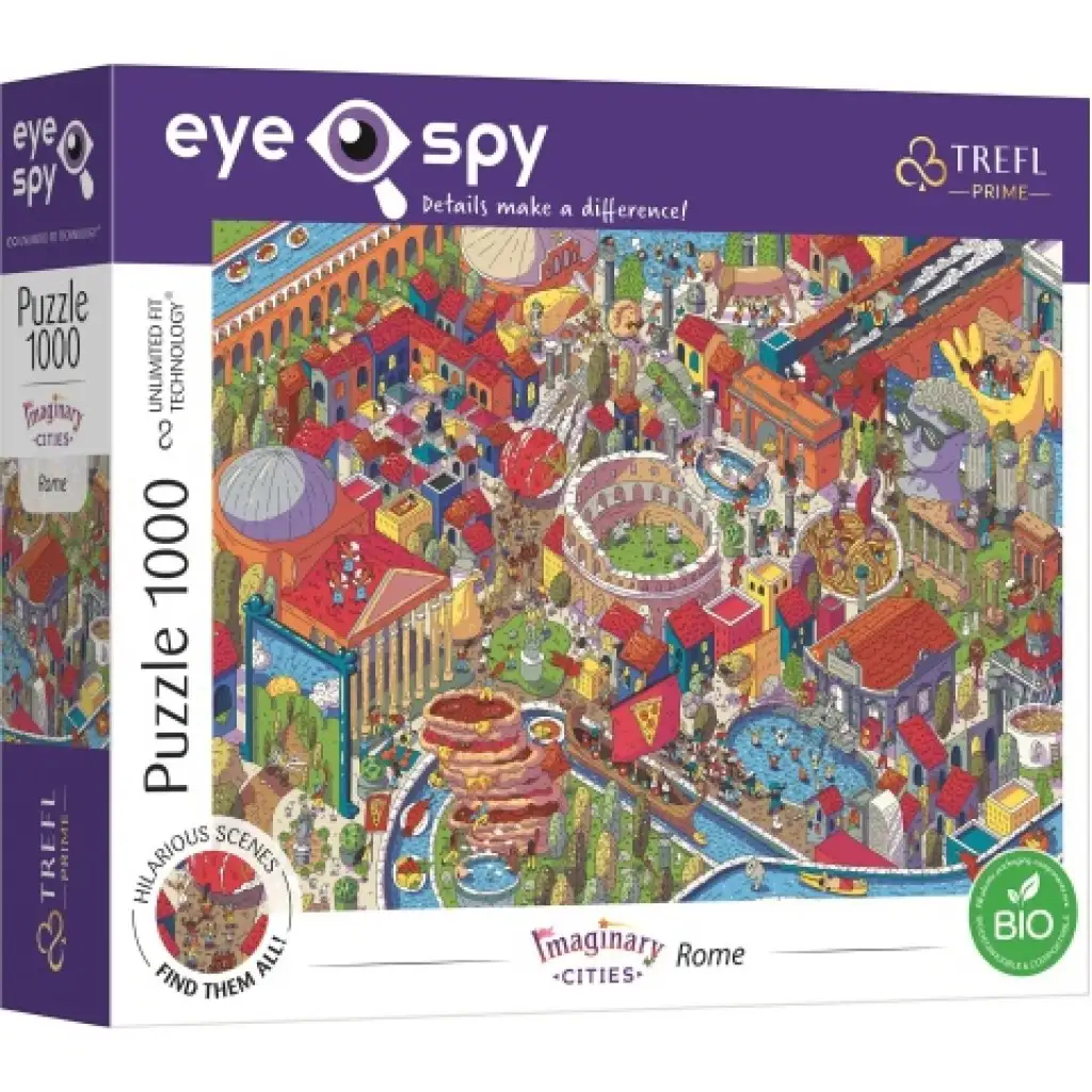 Imaginary Cities: Rím UFT 1000 dielne puzzle - Trefl