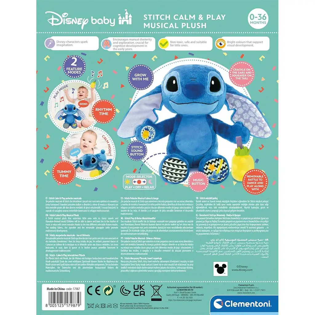Interaktívna Disney Stitch plyšová figúrka - Clementoni kép 3