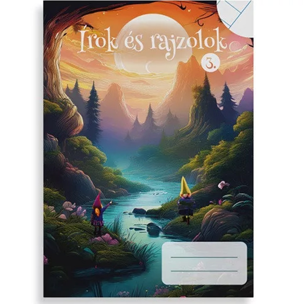 Píšem a kreslím zošit pre 3. ročník 2 v 1 linajkový a čistý A/5