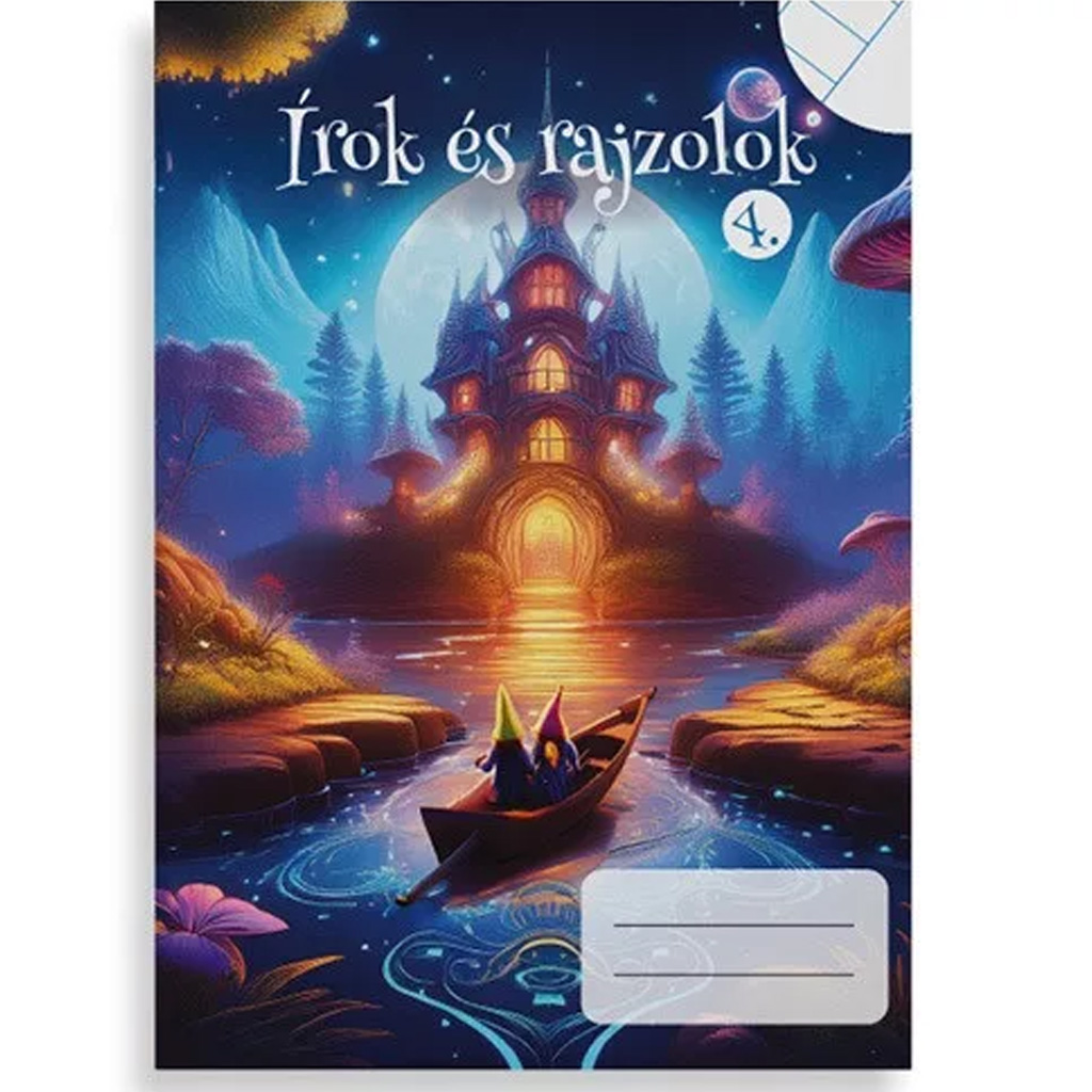 Píšem a kreslím zošit pre 4. ročník 2 v 1, linajkový a čistý, formát A/5