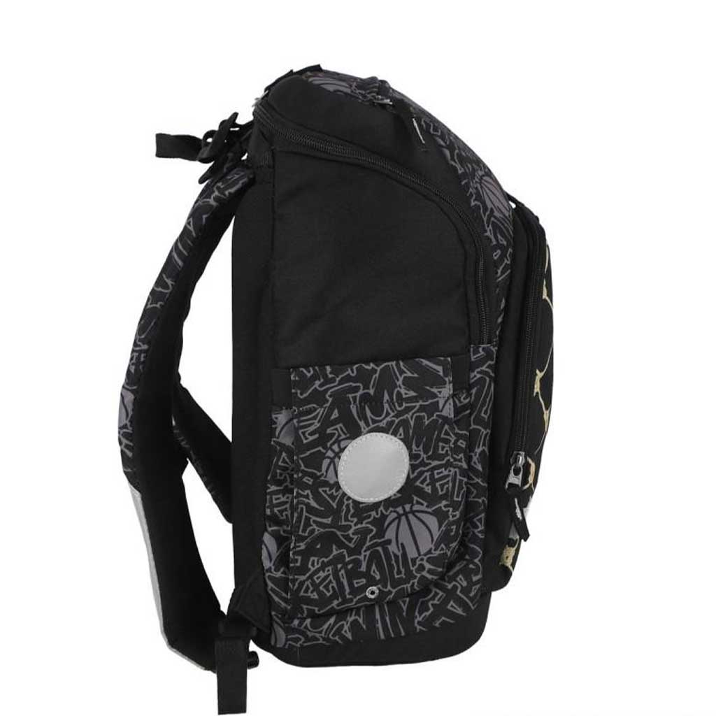 Spirit: Kosárlabda mintás iskolatáska, hátizsák 4db-os szett 32x19x44cm kép 2