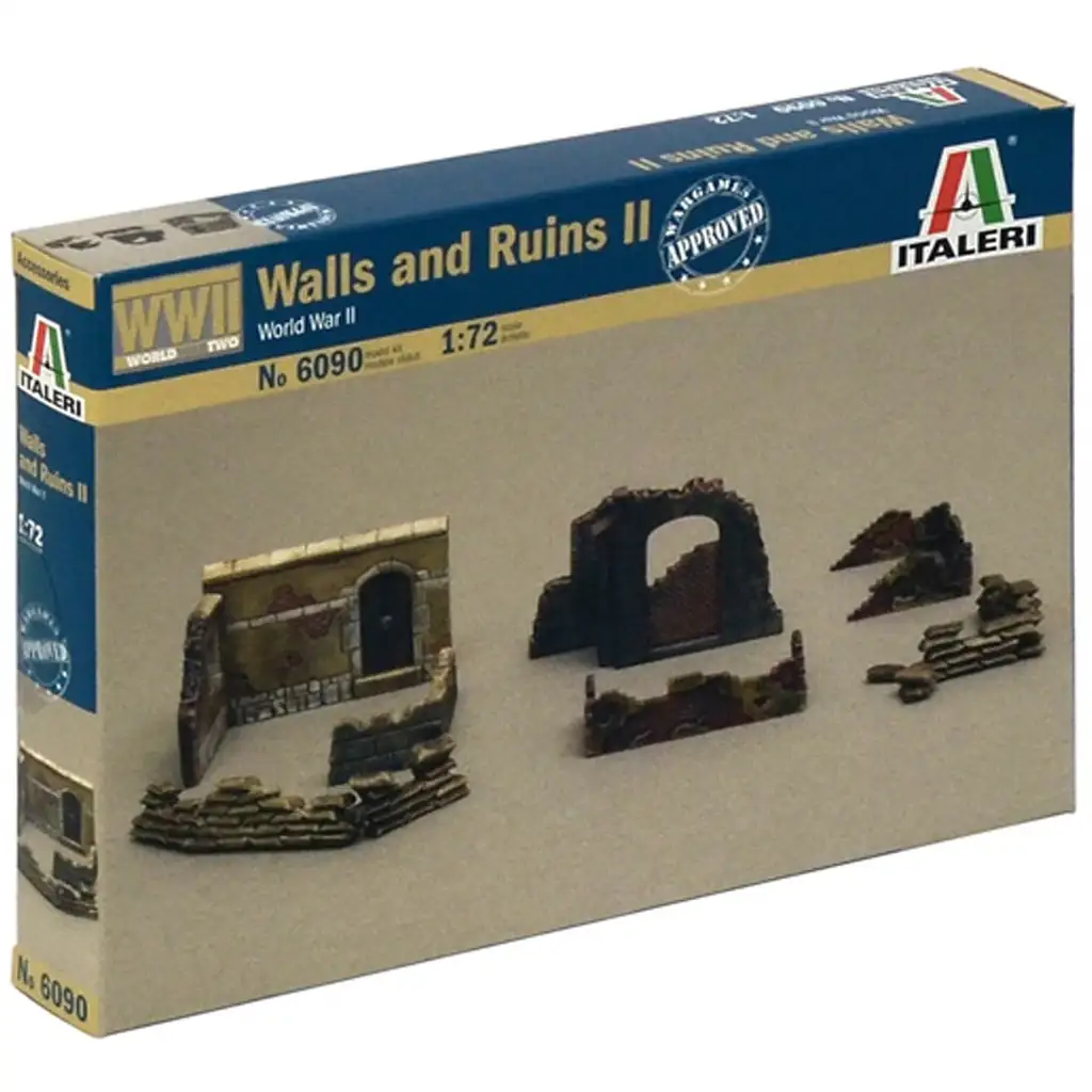Italeri 1/72 Falak és romok dioráma szett kép 1